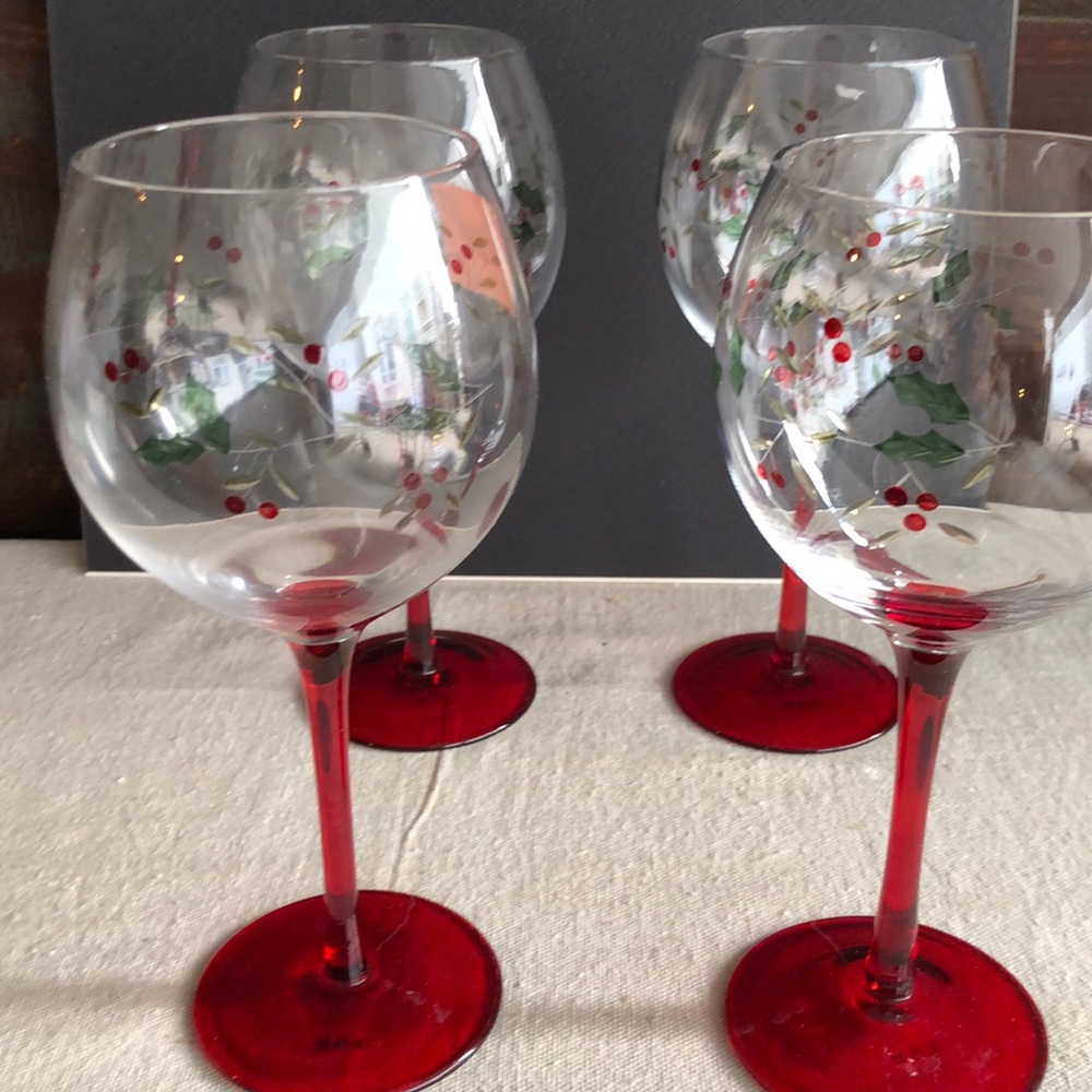 4 Red Wine Glasses. 4 for $20.
